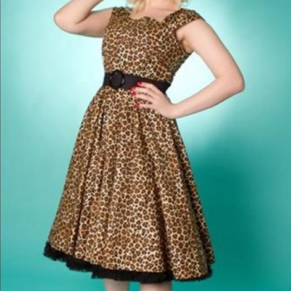 Miss Fortune leopard print dress